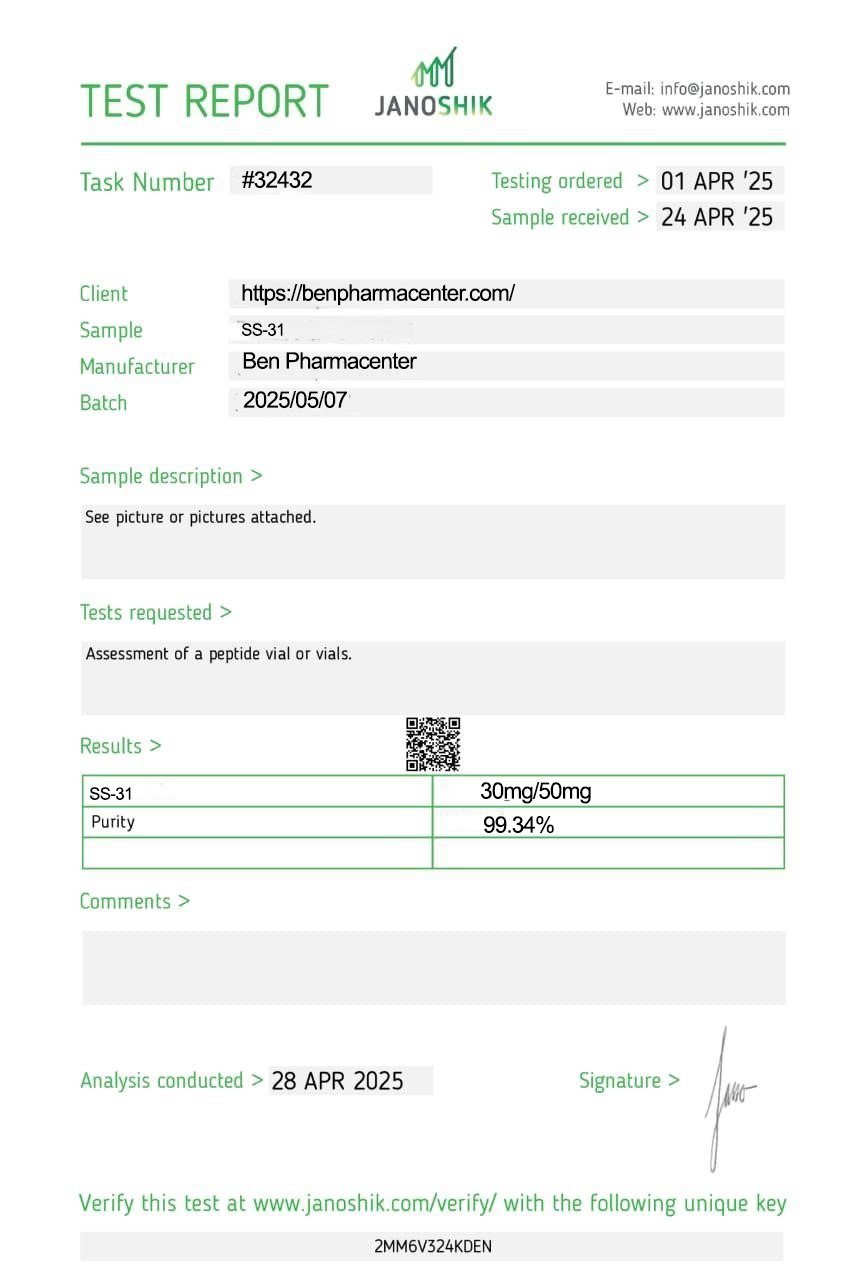 SS‑31 Peptide - Image 4